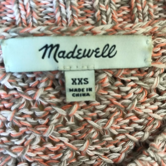 Madewell Marled Plaza Pullover Knit Sweater XS - Picture 6 of 6